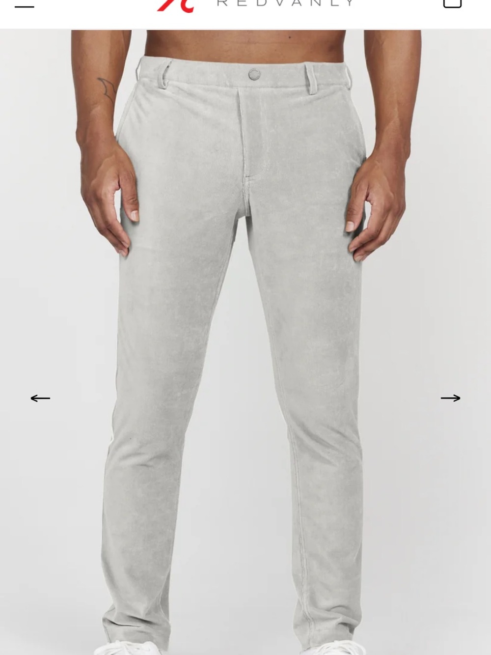 Redvanly Collins athletic corduroy trouser